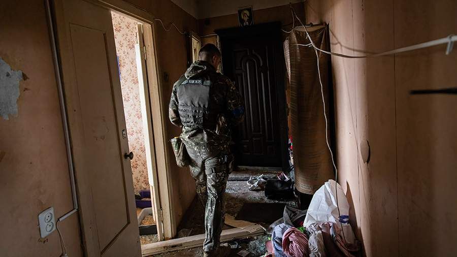 Украинские военные оборудовали опорный пункт в одном из домов Авдеевки