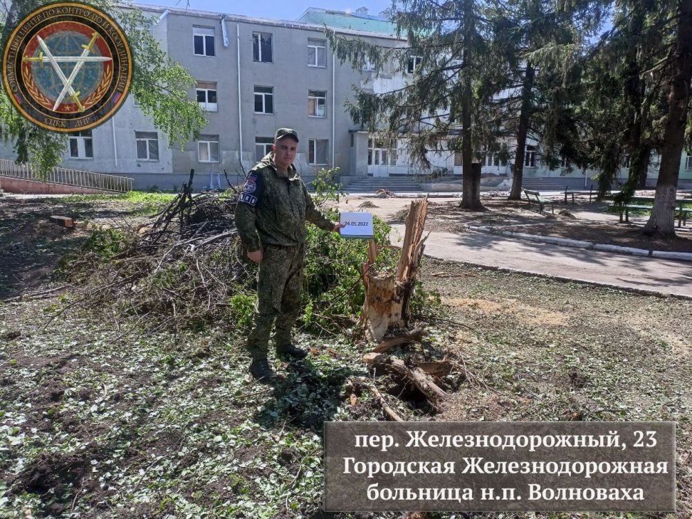 Последствия обстрела н.п