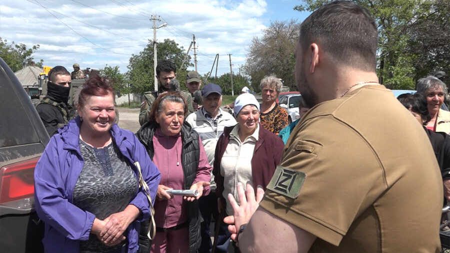 Денис Пушилин приехал в освобожденное село Рубцы Краснолиманского района