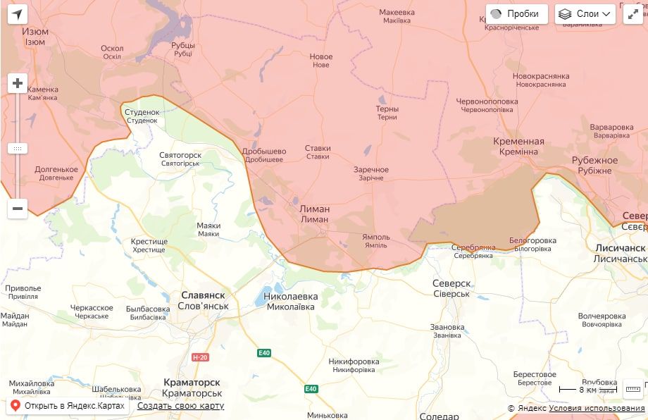 Поступают сведения об освобождении Святогорска