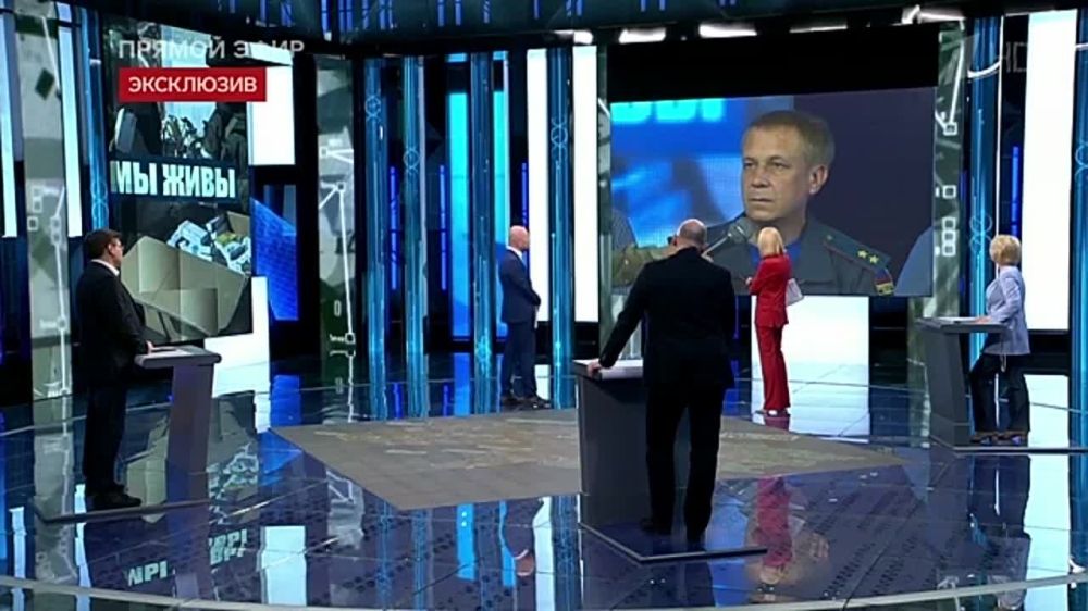 Министр МЧС ДНР Алексей Кострубицкий принял участие в эфире общественно-политического ток-шоу «Время покажет» на Первом канале