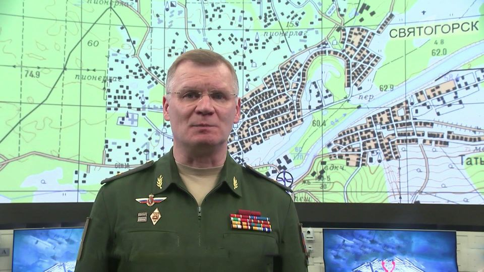 Российские военные завершают освобождение города Святогорск и его окрестностей