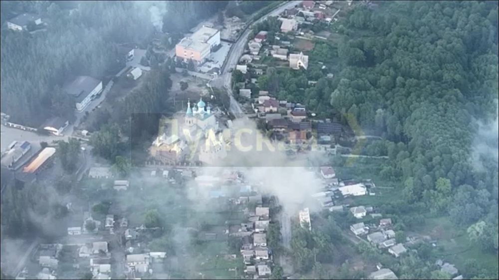 Освобождение Святогорска с высоты птичьего полёта