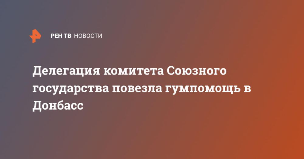 Делегация комитета Союзного государства повезла гумпомощь в Донбасс
