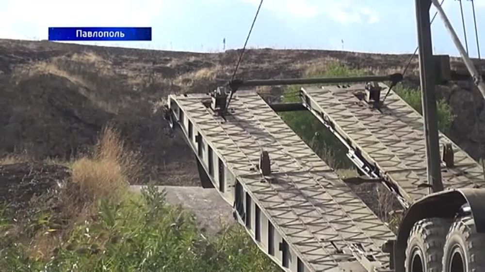 Организована переправа через Кальмиус в Павлополе