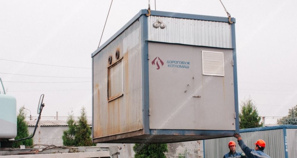 В Мариуполь прибыли передвижные котельные из России