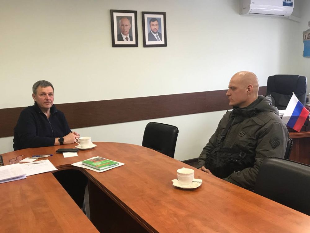 Михаил Желтяков: Провёл рабочую встречу с Первым заместителем Председателя Правительства Донецкой Народной Республики Рустамом Мингазовым