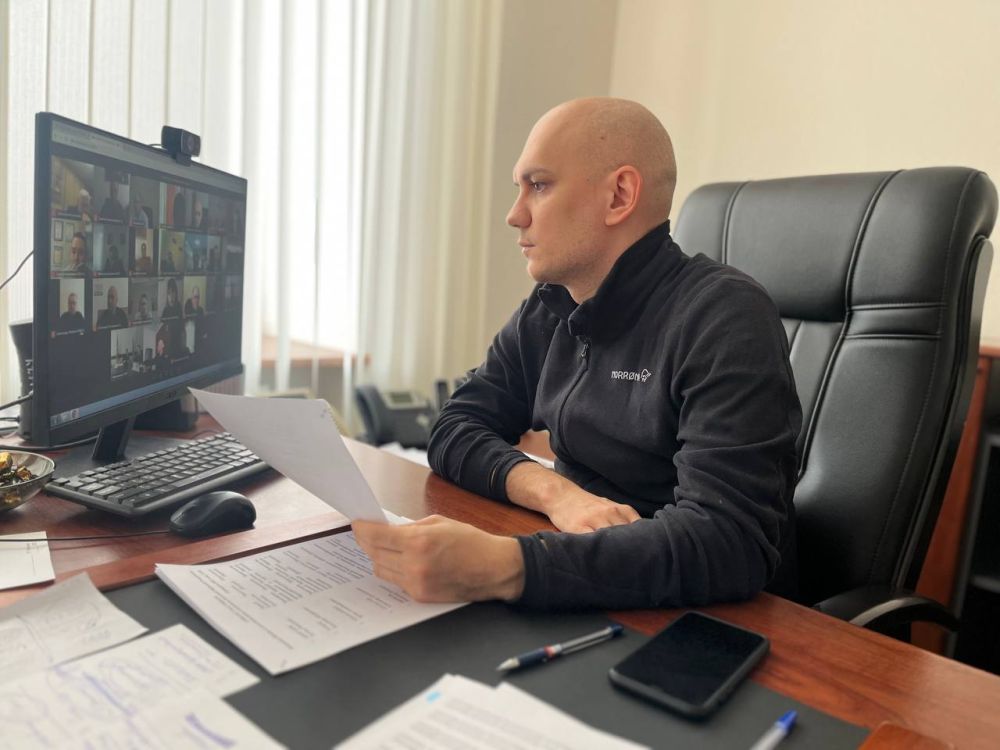 Первый заместитель Председателя Правительства ДНР Рустам Мингазов провел очередное заседание Штаба по восстановлению экономики