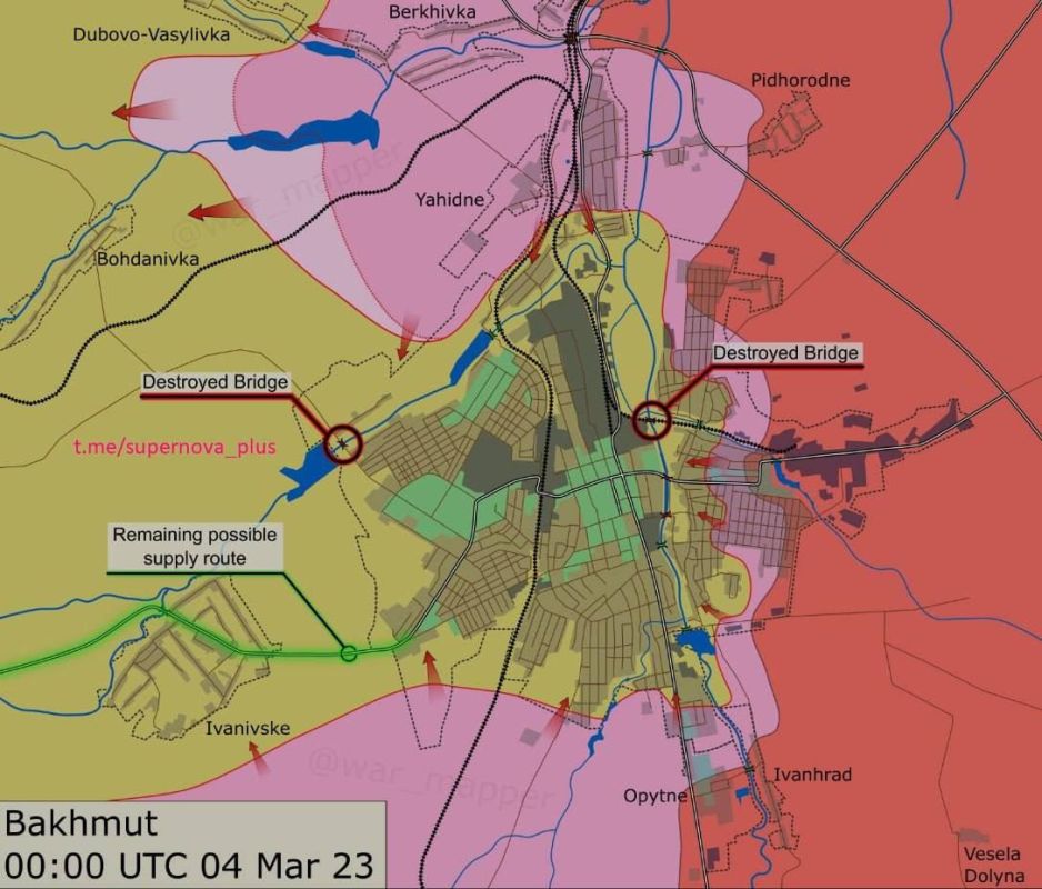 "Перестраиваем оборону": В ВСУ прокомментировали подрыв двух важных мостов у Бахмута