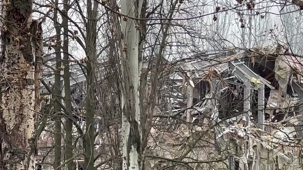 Юрий Котенок: Калининский район Донецка после обстрела из украинских РСЗО