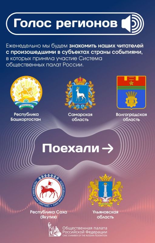 Сегодня мы запускаем новую рубрику «Голос регионов»