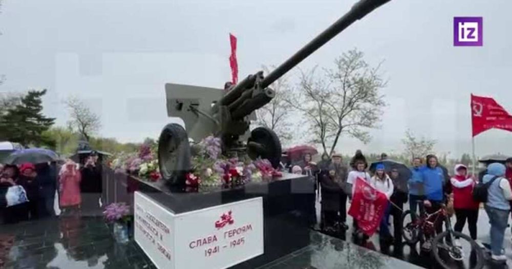 "Ночные волки" восстановили Вечный огонь в Мариуполе