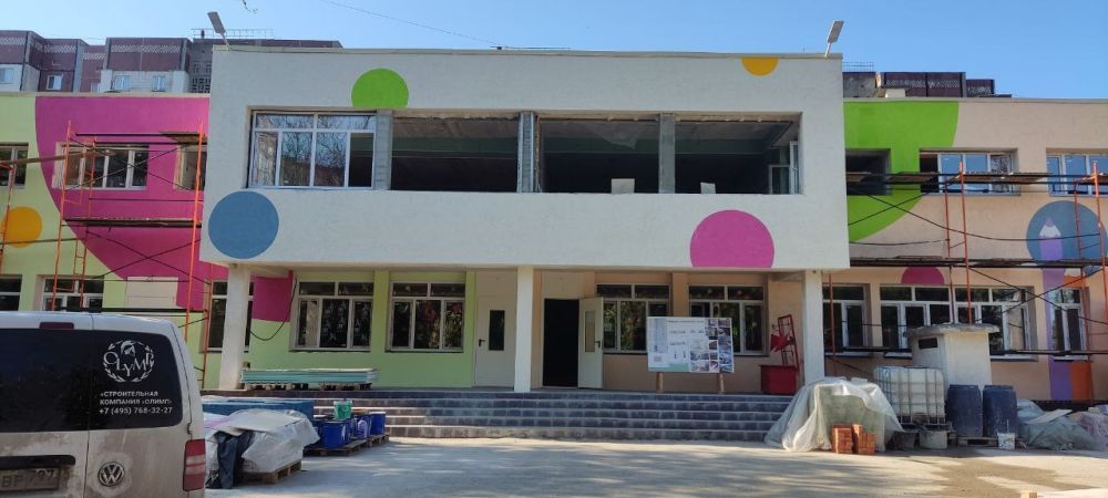 Василий Ткачук: Подрядчиком ( г.Москва) продолжается капитальный ремонт Детского сада 21 в Калининском районе города Донецка