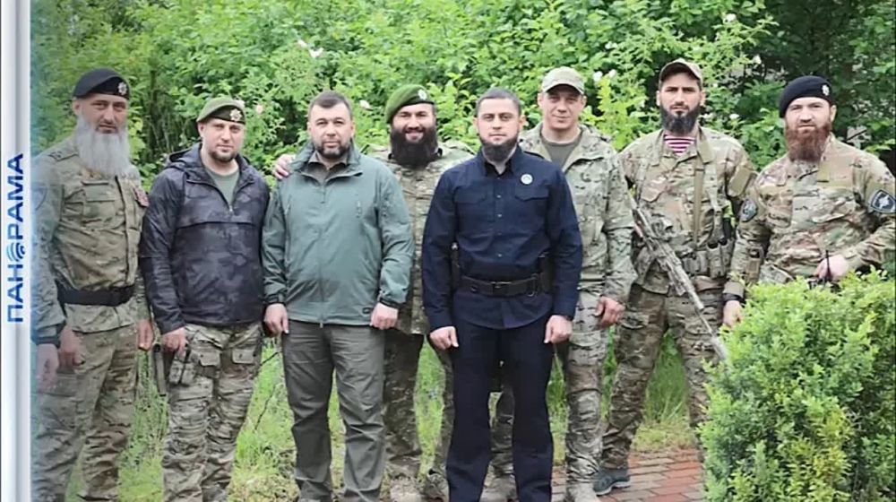 «Ахмат Сила!» Денис Пушилин встретился с делегацией из Чеченской Республики