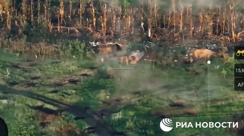 Виталий Киселев: БТР YRP-765 и пехота ВСУ демилитаризируются в районе н.п. Берховка Донецкой области Российской Федерации