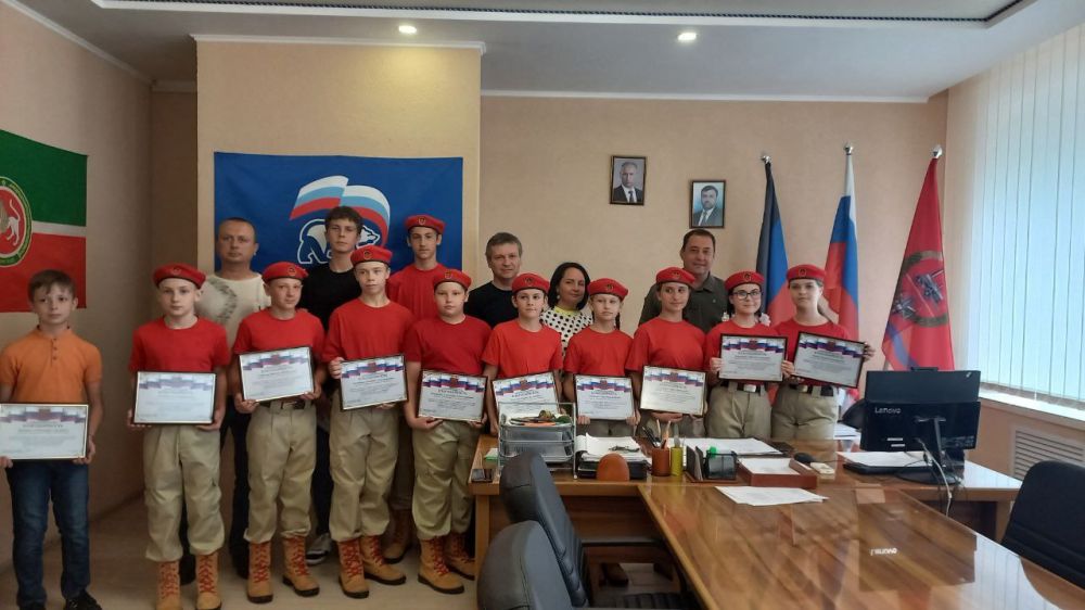 Константин Зинченко: Сегодня исполнился год со дня создания Территориального штаба города Волноваха ОО «ВПД «Молодая Гвардия-Юнармия»