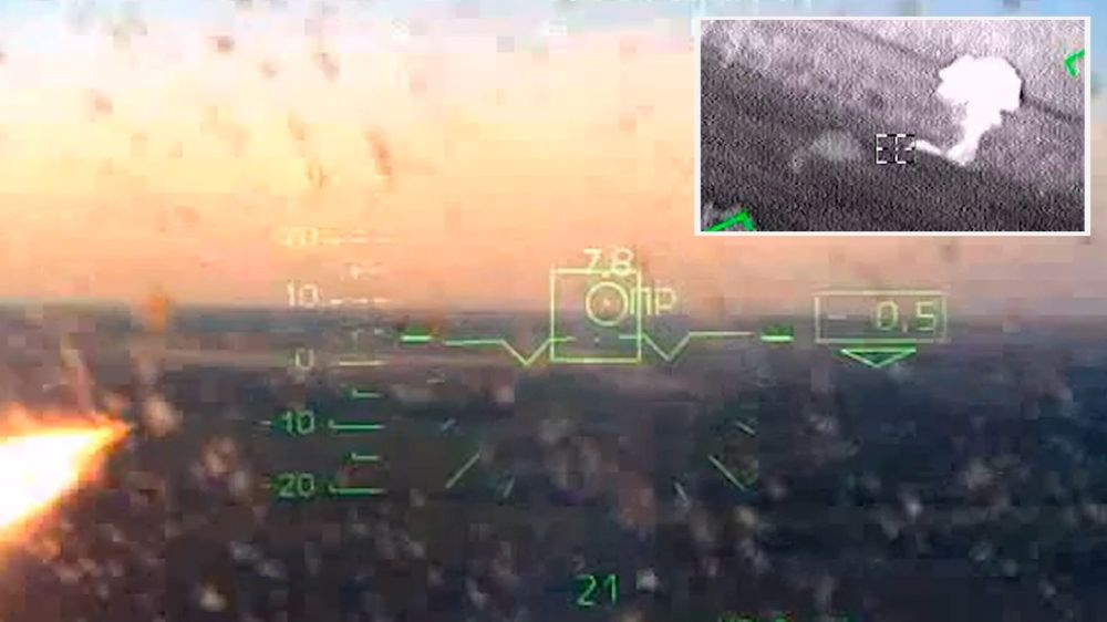 Украинская БМП разлетелась на куски от попадания управляемой ракеты «Аллигатора»