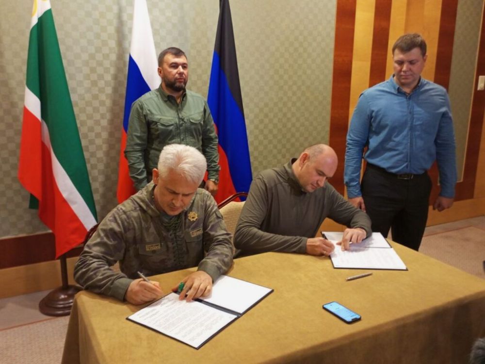 Подписано Соглашение между Правительством ДНР и Правительством Чеченской Республики