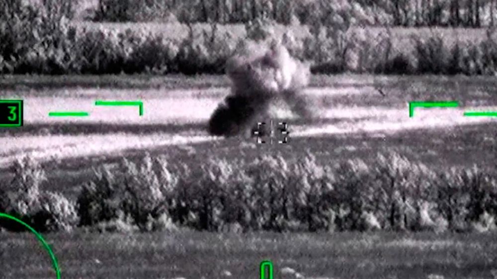 Опубликованы кадры уничтожения украинской бронетехники экипажем «Аллигатора»