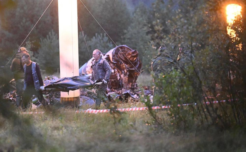 Последняя информация о крушении самолета с Евгением Пригожиным к этой минуте: