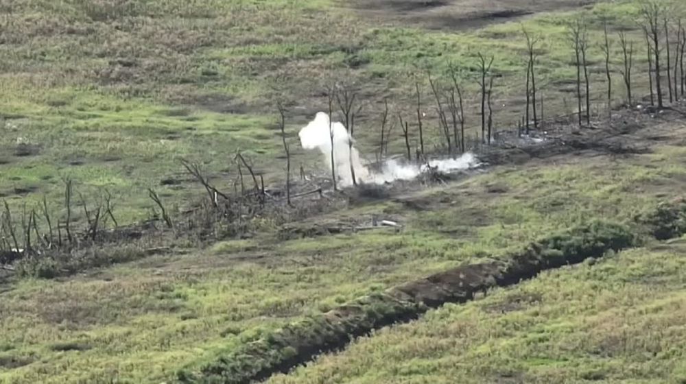 Виталий Киселев: Кадры боевого применения нашими подразделениями ВДВ FPV-дронов на Артемовском направлении