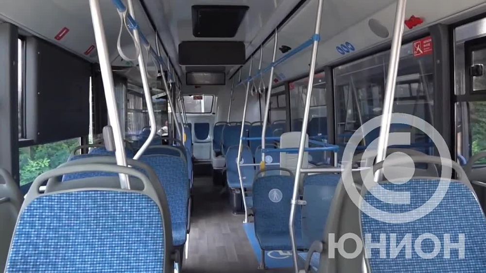 Сегодня в Донецке на маршруты вышли новые автобусы, переданные дончанам шефом-регионом Москвой