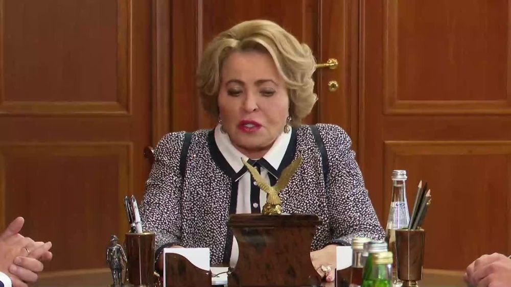 Председатель Совета Федерации Валентина Матвиенко провела встречу с главой Донецкой Народной Республики Денисом Пушилиным