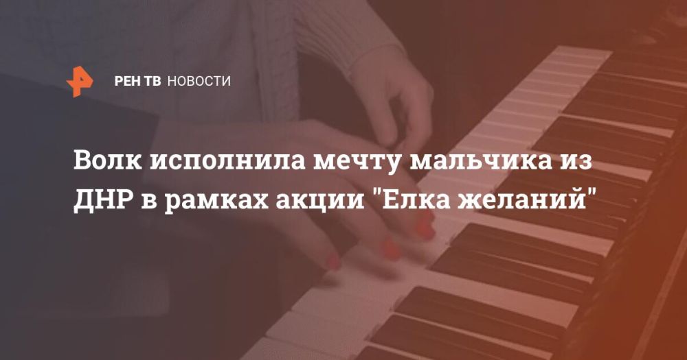 Волк исполнила мечту мальчика из ДНР в рамках акции "Елка желаний"