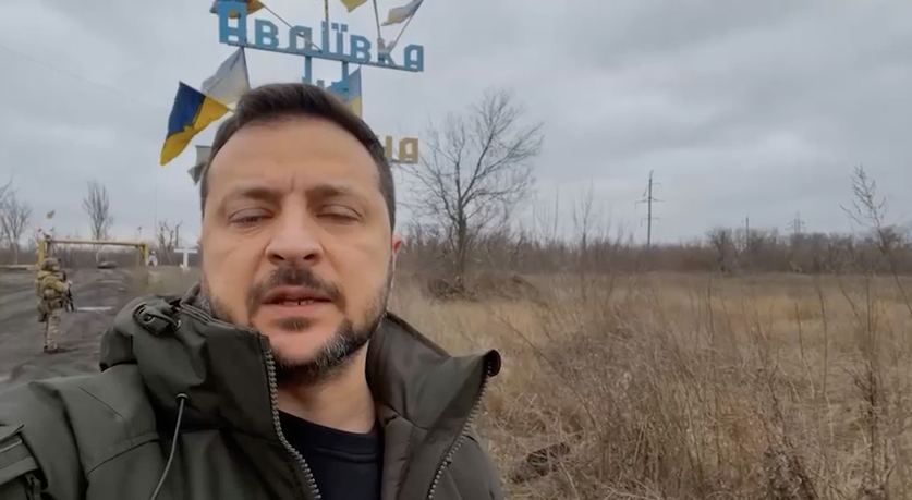 Киевский клоун снял видео в Авдеевке