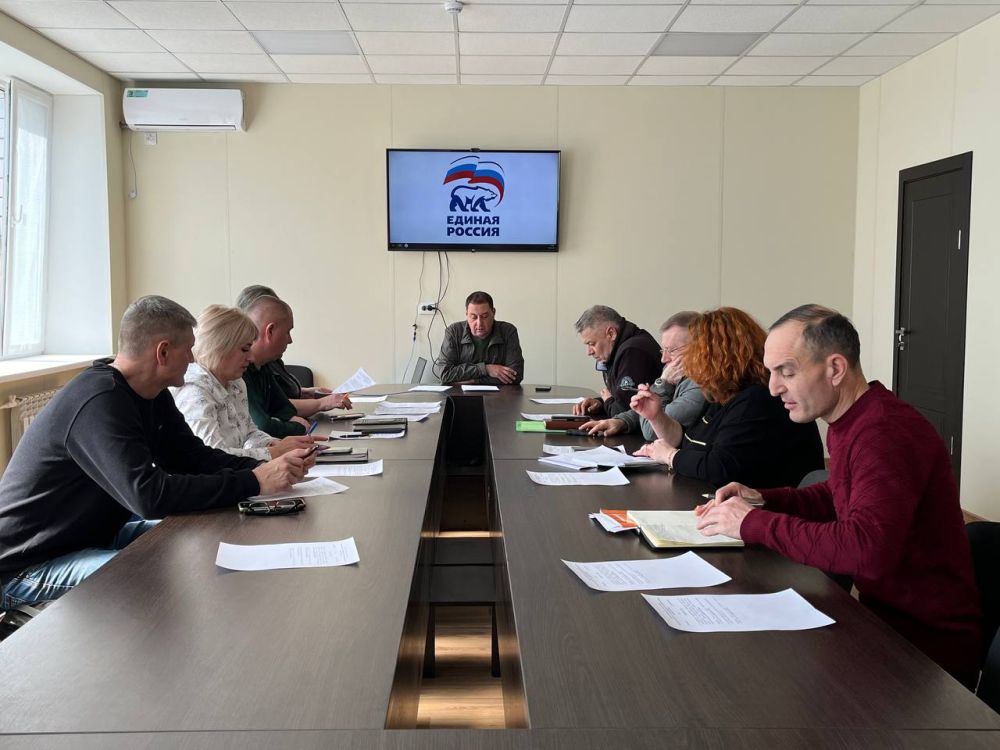 Константин Зинченко: Провел очередное заседание Местного политического совета Волновхского местного отделения Всероссийской политической Партии "ЕДИНАЯ РОССИЯ"