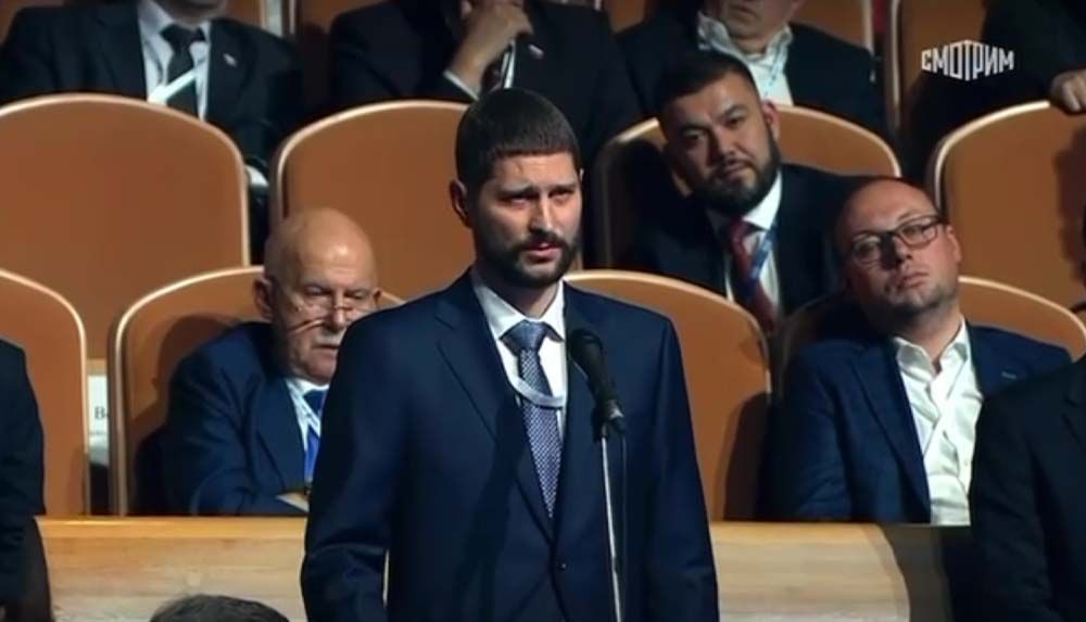 Сенатор Александр Волошин выступил на съезде Российского союза промышленников и предпринимателей