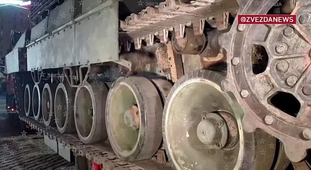 ����� �������� ��������� Leopard 2A6, ������������ ��� ���������, �� ��������� ���� � ������