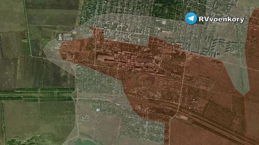 Танки 5-й бригады прорываются к центру Красногоровки