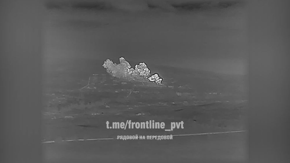 Борис Рожин: Работа тяжёлых огнемётных систем ТОС-1А «Солнцепёк» из состава 2-го армейского корпуса по позициям ВСУ на Северском направлении