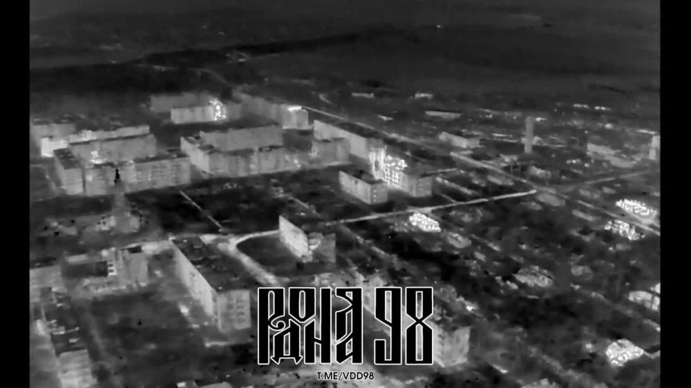 Борис Рожин: Работа ТОС-1А «Солнцепек» по занятым противником многоэтажкам в микрорайоне Канал на восточной окраине Часов Яра