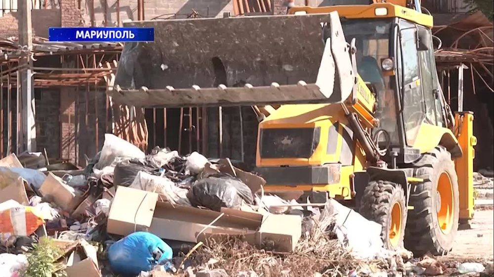 В Мариуполе «Коммунальник» продолжает борьбу со стихийными свалками! 21.06.2024