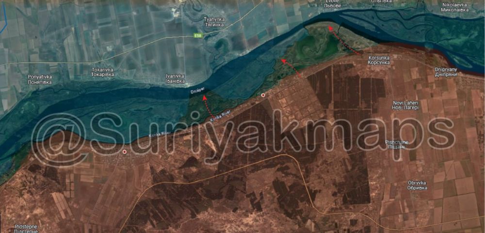 Борис Рожин: Продвижение ВС РФ.. 1. Расширена зона контроля в районе Крынок