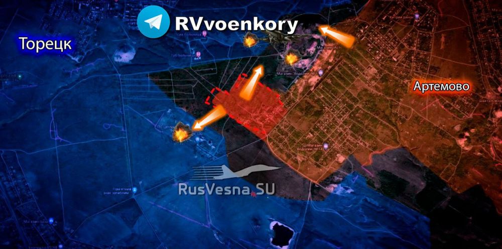 Русские вошли в Торецк и зачищают Железное, чтобы окружить группировку ВСУ в Нью-Йорке!