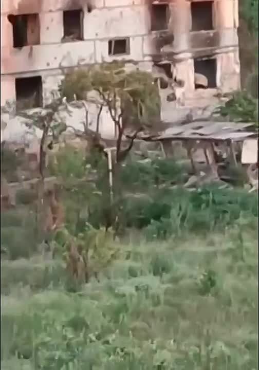 Разрушенная обороной ВСУ Красногоровка