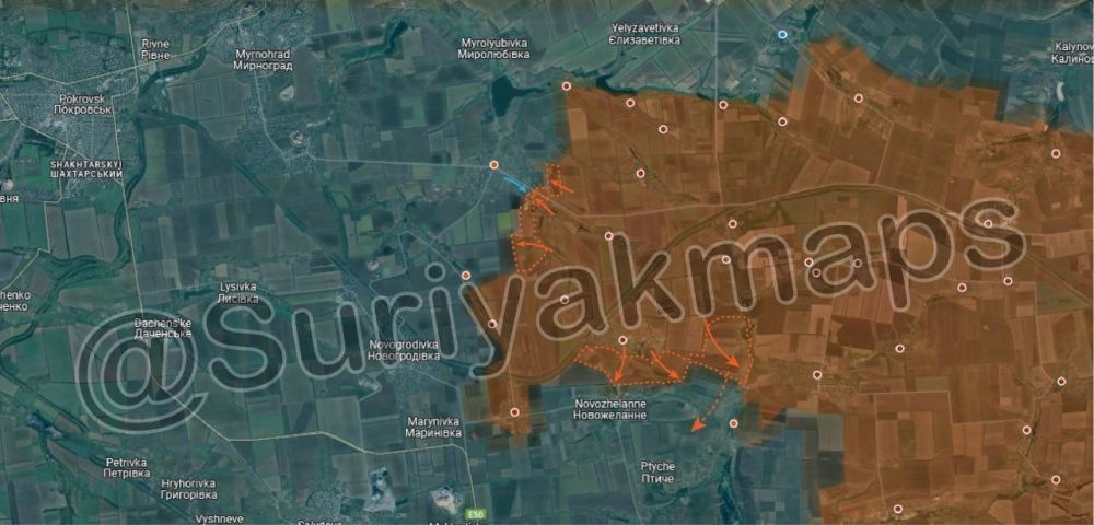 Борис Рожин: Обстановка в зоне СВО:. 1. Ситуация на Покровском направлении: Российская армия продолжила наступление в районе...