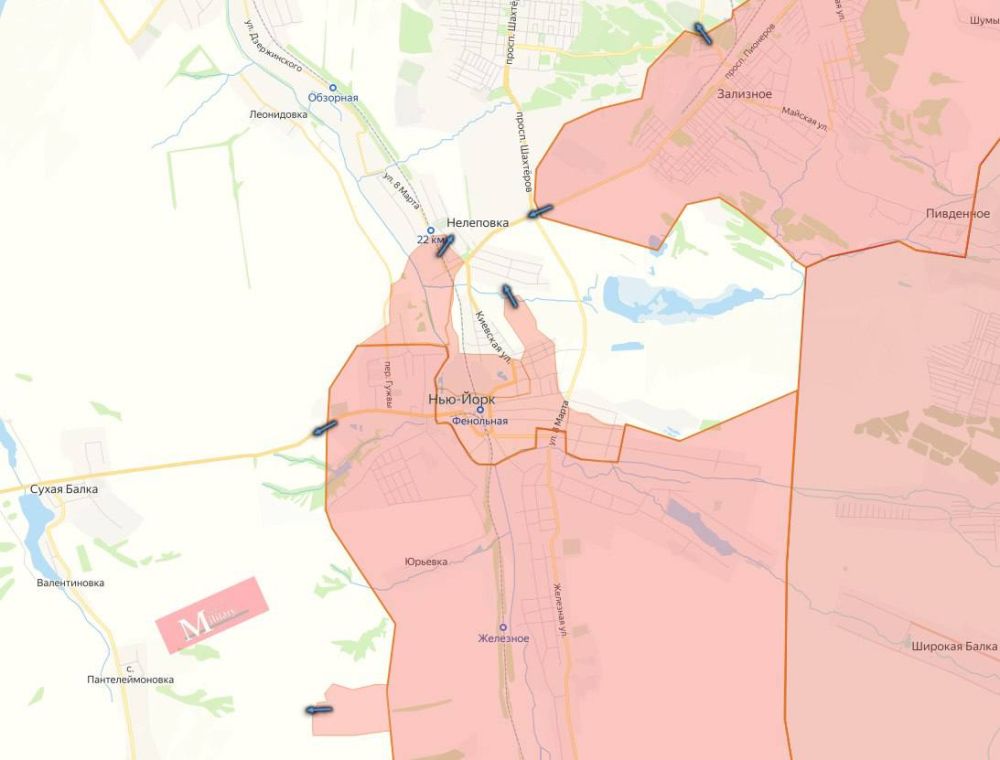 Юлия Витязева: Вражеские сводки. «На Лиманском направлении ВС РФ штурмуют позиции ВСУ на противоположном берегу реки Жеребец в Макеевке. Также есть успехи в продвижении ВС РФ со стороны Родникового