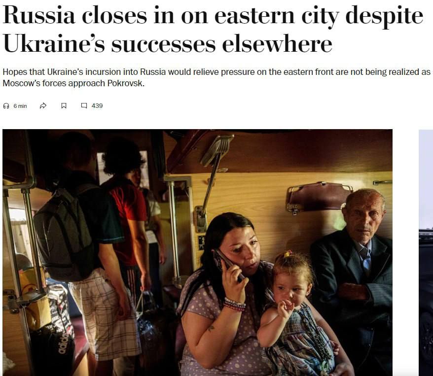 «Россия продвигается в Донецкой области, несмотря на успехи Украины в других местах»