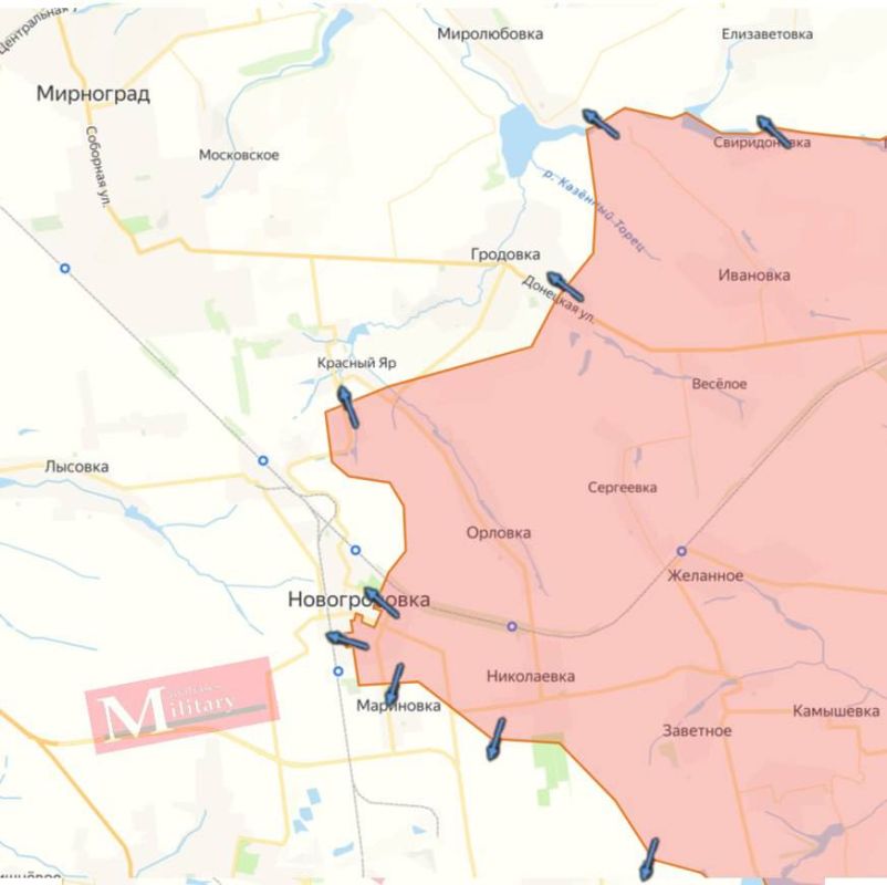 Юлия Витязева: Вражеские сводки. «На Торецком направлении активно идут боестолкновения в городской застройке Торецка, ВС РФ продавливают оборону в Торецке с юго-запада, со стороны Железного