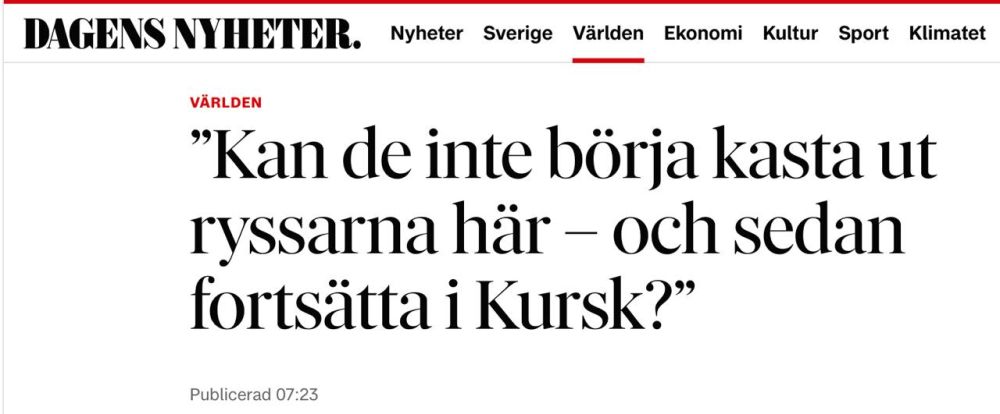 �������� ��������: �� ��� ������! ������� �������� ������ Dagens Nyheter ��������� �������� ��-��� �������������� ��������������, ������� ��� ���� ��� �������� ����������