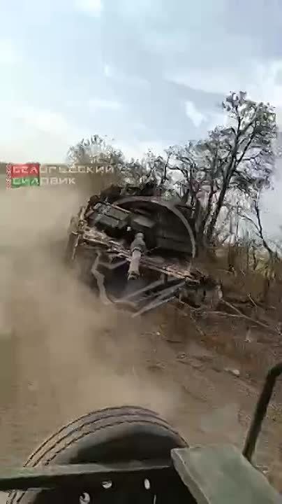 Сгоревший Abrams украинской армии на Покровском направлении вблизи села Новожеланное за недавно взятым городом Новогродовка