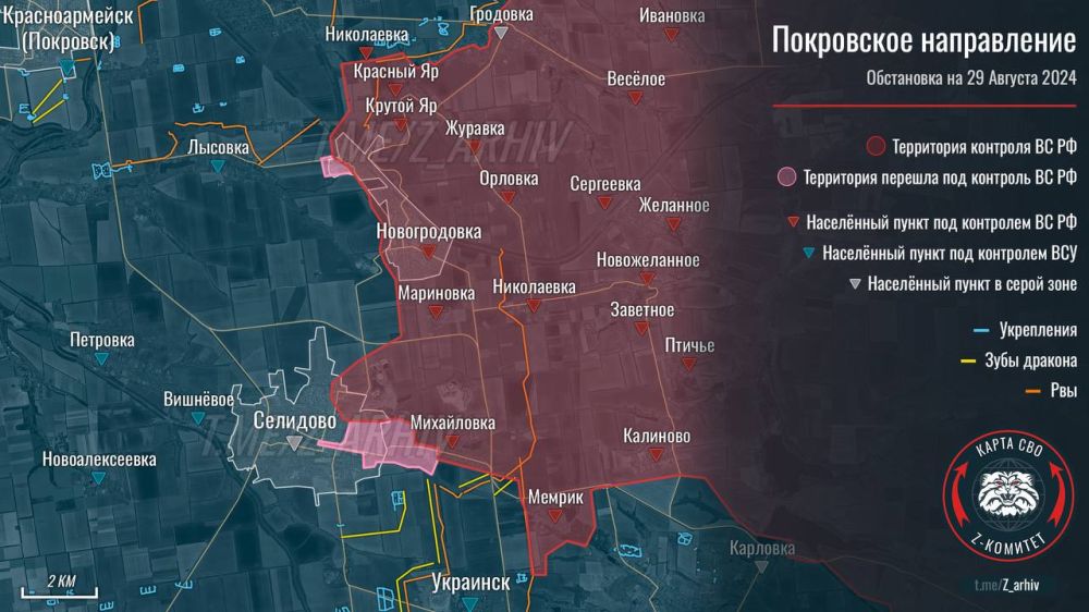 Борис Рожин: Штурмовые группы ВС РФ продвигаются в Селидово