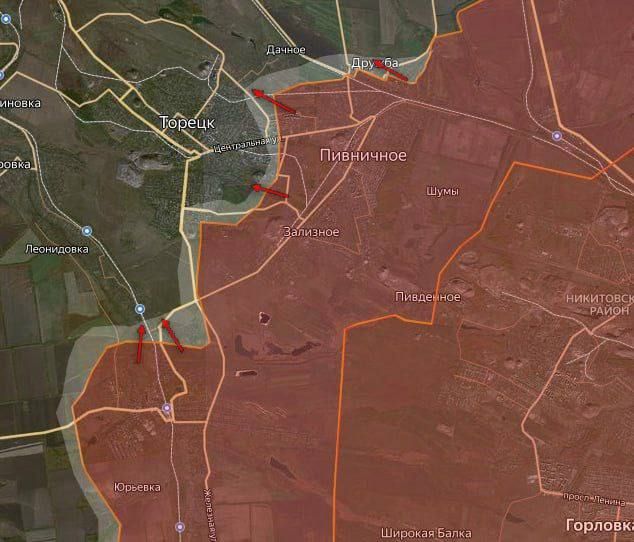 Юлия Витязева: На Купянском направлении ВС РФ продвинулись на глубину до 700 метров в центральной части Синьковки, где российские солдаты установили флаг