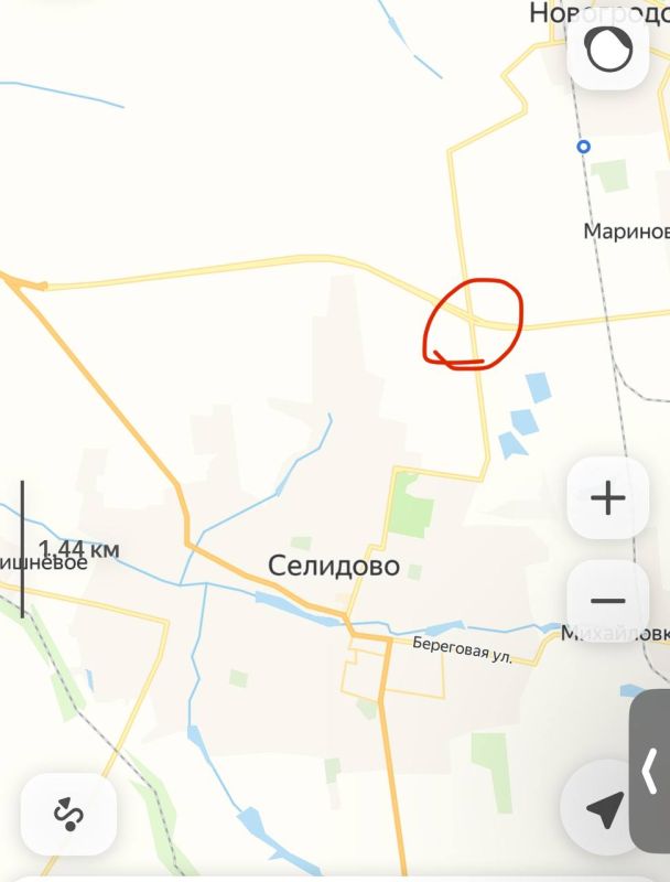 ВС РФ продолжает движение на охват Селидово с севера