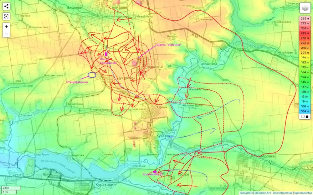 Юрий Подоляка: Селидовско-Кураховское на 22.00 02.10.24: прорыв фронта ВСУ западнее Горняка