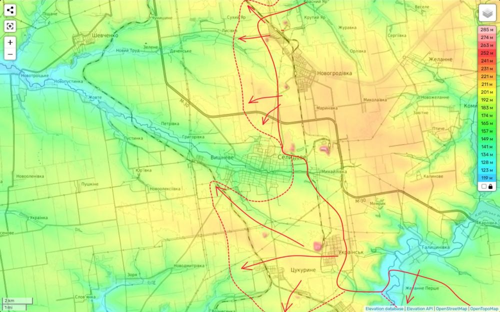 Для гарнизона ВСУ в Селидово наступают плохие времена